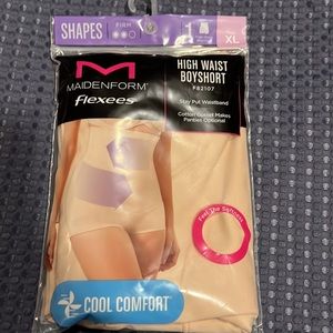 MaidenForm XL High Waist Boy Short Flexies Tummy Control Shapewear